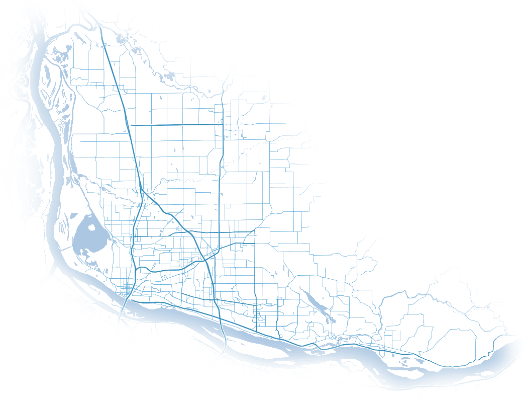 Vancouver, WA and surrounding areas map